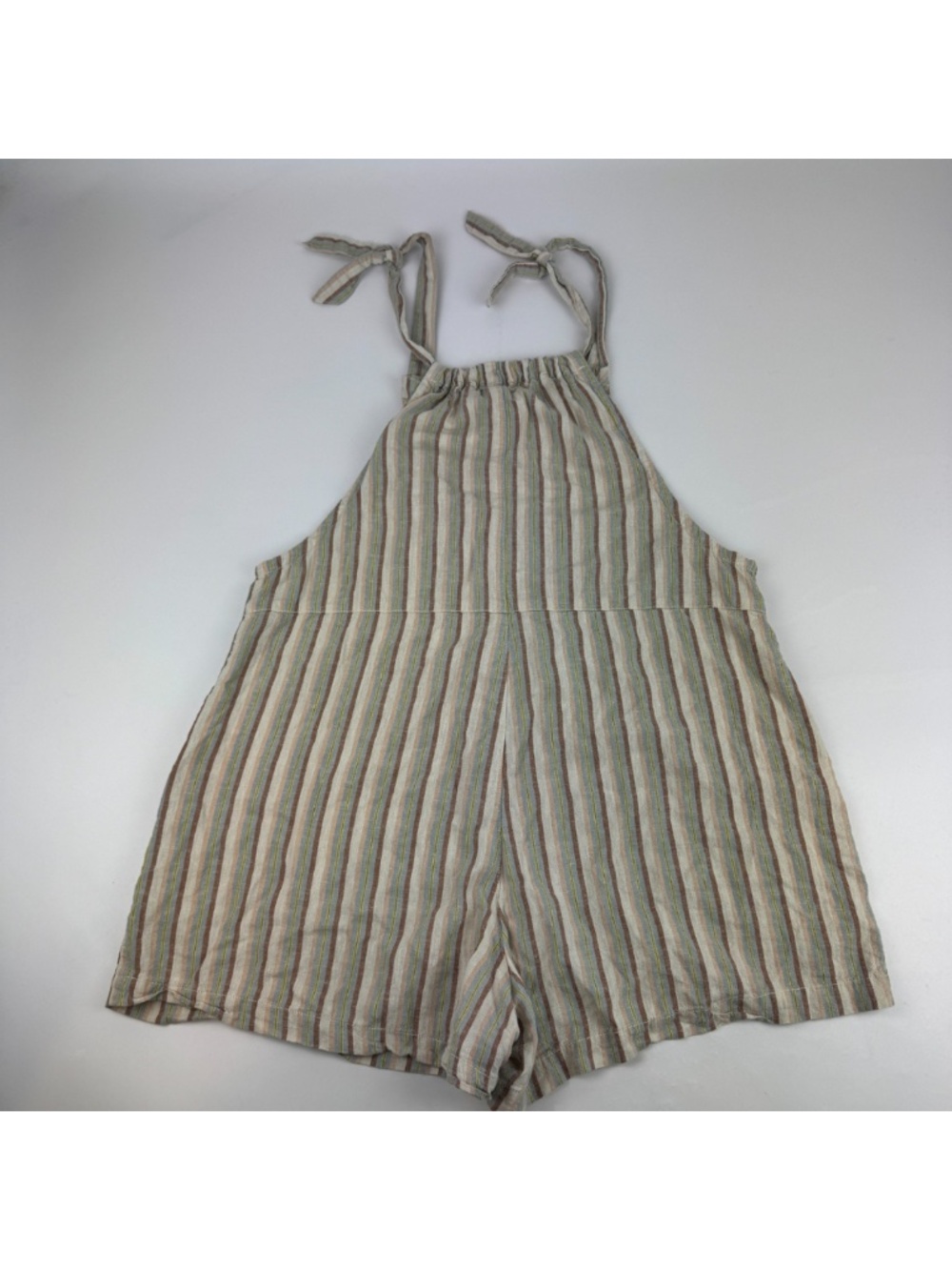 Toad & Co Womens Size M Taj Hemp Shorterall Romper Striped One Piece - Picture 7 of 7